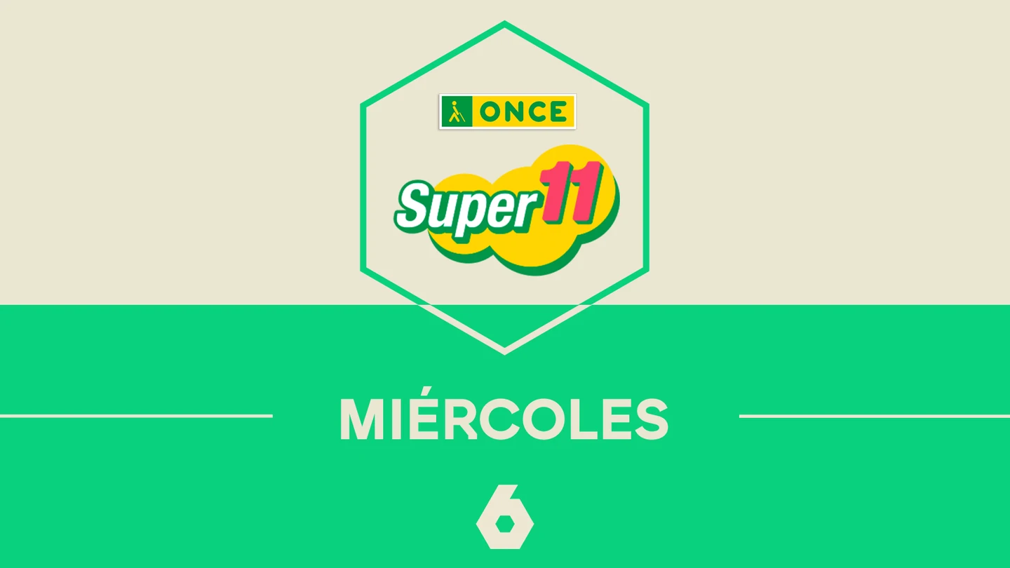 Los cinco premios de los sorteos diarios del Super 11 de la ONCE de este miércoles Los cinco premios de los sorteos diarios del Super 11 de la ONCE de este miércoles