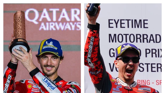 Bagnaia y Jorge Lorenzo Bagnaia y Jorge Lorenzo
