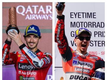 Bagnaia y Jorge Lorenzo