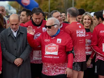 El director de la DGT, Pere Navarro (c), durante la Carrera Ponle Freno Madrid 2024, a 17 de noviembre de 2024, en Madrid (España) El director de la DGT, Pere Navarro (c), durante la Carrera Ponle Freno Madrid 2024, a 17 de noviembre de 2024, en Madrid (España)