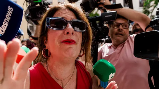 Leire Díez acude a la sede de Ferraz a dar explicaciones de los audios contra la UCO. Leire Díez acude a la sede de Ferraz a dar explicaciones de los audios contra la UCO.