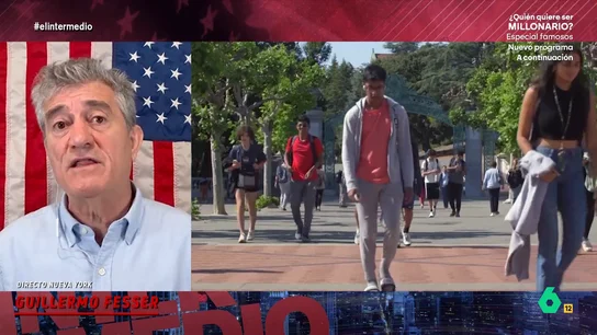 Guillermo Fesser: "Trump está convencido de que las universidades en EEUU son un paraíso de marxistas y lunáticos" El corresponsal expone alguna de las medidas que el presidente estadounidense ha establecido contra las universidades en EEUU. Fesser explica que, por ejemplo, ha decidido cortar los fondos a estas instituciones y pretende subirles los impuestos.