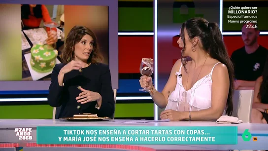 Tarta en copa de vino: la moda viral que María José Gómez define como "una guarrada" Tarta en copa de vino: la moda viral que María José Gómez define como "una guarrada"