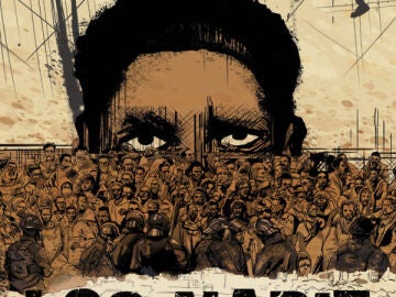Detalle de la cubierta de 'Los Nadie'