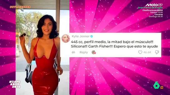 Kylie Jenner responde a una fan que le pregunta sobre su operación de pecho: "Menos mal que no le preguntó por su última citología" Una usuaria de TikTok ha publicado un vídeo preguntando a la pequeña del clan Jenner por sus implantes de pecho. "Si lo compartieras sería genial", afirma Rachel Leary.