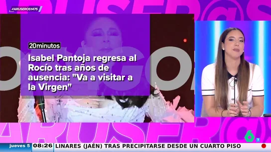 Isabel Pantoja reaparece en El Rocío para rezar a la Virgen: "Dicen que se la veía compungida" Isabel Pantoja reaparece en El Rocío para rezar a la Virgen: "Dicen que se la veía compungida"