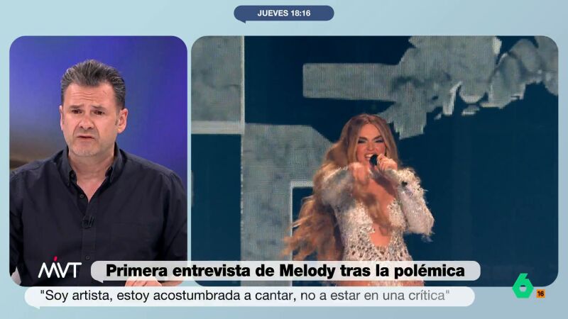 Iñaki López, tras escuchar a Melody en 'El Hormiguero': "¿Descolgarse del techo nos hubiera colocado entre los tres primeros?"
