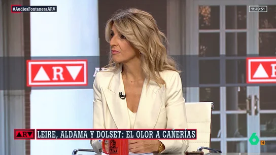 Yolanda Díaz tacha de "vodevil" el 'caso Leire' pero evita pronunciarse sobre la versión del PSOE: "Yo no tengo opinión" Yolanda Díaz tacha de "vodevil" el 'caso Leire' pero evita pronunciarse sobre la versión del PSOE: "Yo no tengo opinión"