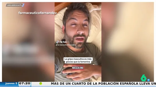 Se demuestra científicamente que los hombres lo pasan peor con la gripe que las mujeres: así lo cuenta Farmacéutico Fernández Se demuestra científicamente que los hombres lo pasan peor con la gripe que las mujeres: así lo cuenta Farmacéutico Fernández