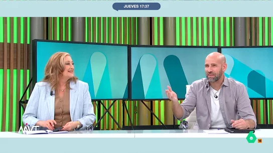 El dardo de Cristina Pardo a Gonzalo Miró: "¿Hay que aplaudirte por cumplir con tu obligación?" mvt El dardo de Cris Pardo a Gonzalo Miró: "¿Hay que aplaudirte por cumplir con tu obligación?"