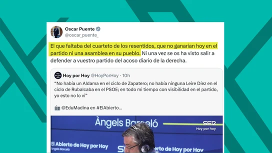 Fuego cruzado en el PSOE: López coloca a Medina dentro del "cuarteto de los resentidos" Fuego cruzado en el PSOE: López coloca a Medina dentro del "cuarteto de los resentidos"