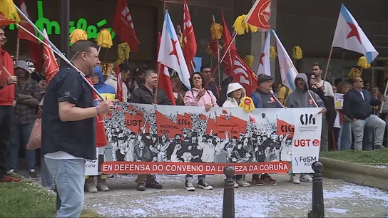 Manifestación de trabajadoras de limpieza en A Coruña Manifestación de trabajadoras de limpieza en A Coruña