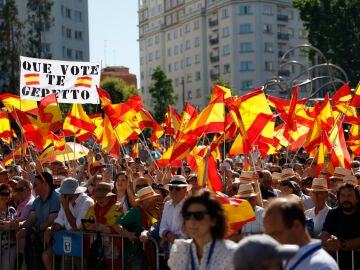 Protesta en Madrid contra el Gobierno convocada por el PP. 