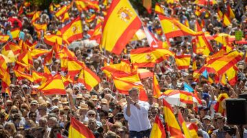 Alberto N&uacute;&ntilde;ez Feij&oacute;o en la manifestaci&oacute;n.