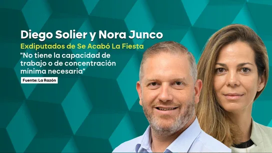 Los exeurodiputados de Se Acabó la Fiesta cargan contra Alvise y aseguran que no tiene "capacidad de trabajo y concentración". Los exeurodiputados de Se Acabó la Fiesta cargan contra Alvise y aseguran que no tiene "capacidad de trabajo y concentración".