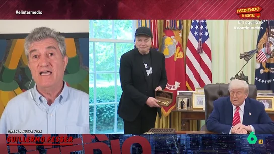 Guillermo Fesser, sobre la 'ruptura' de Trump y Musk: "Lo único que les importa es recortarse los impuestos a sí mismos" El periodista expone que, por ejemplo, el magnate tecnológico, podría llegar a perder 175 contratos que le suponen unos ingresos de 3.000 millones. "Es una fuerza de titanes", afirma el corresponsal.