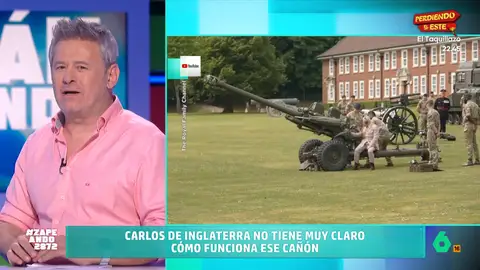 Carlos III se hace viral por su torpe manejo de un cañón: "Está a un paso de irse a ver cómo hacen las obras del Big Ben" Carlos III se hace viral por su torpe manejo de un cañón: "Está a un paso de irse a ver cómo hacen las obras del Big Ben"