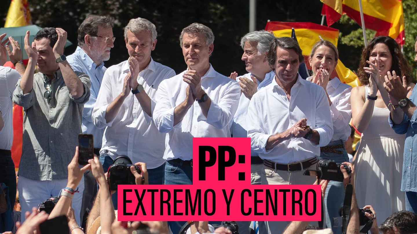 El PP y su técnica "atrapatodo": un lema para la movilización, y un discurso moderado para el escenario El PP y su técnica "atrapatodo": un lema para la movilización, y un discurso moderado para el escenario