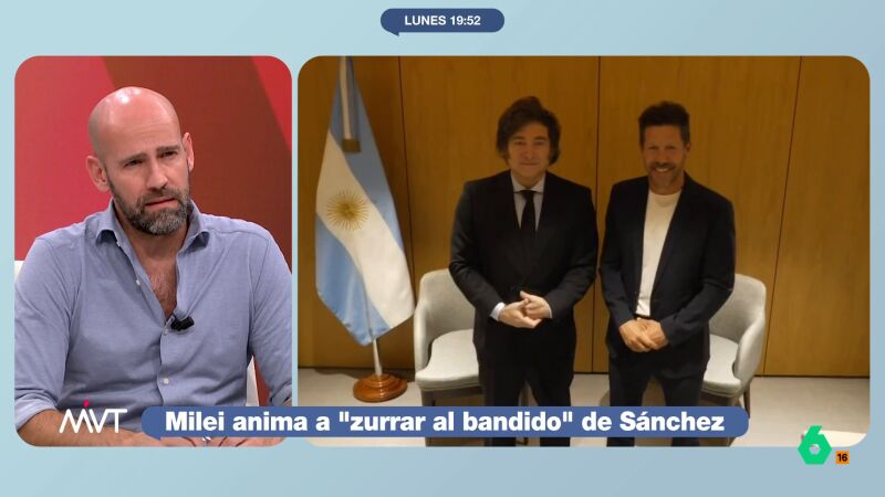 Gonzalo Miró, al ver a Simeone con Milei: "Es multimillonario, entra en lo razonable que le vote" 