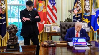 Elon Musk y Donald Trump en el Despacho Oval
