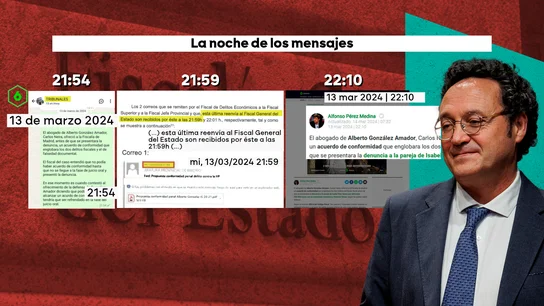 El chat que demuestra que laSexta tenía la información antes de que el correo le llegara al fiscal general El chat que demuestra que laSexta tenía la información antes de que el correo le llegara al fiscal general
