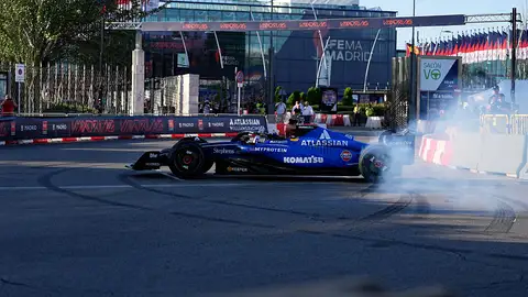 Carlos Sainz durante la exhibición de Williams en el circuito Madring de Madrid Carlos Sainz durante la exhibición de Williams en el circuito Madring de Madrid