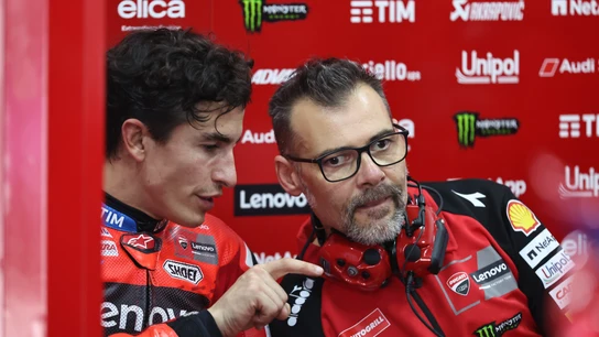 Marc Márquez y Marco Rigamonti Marc Márquez y Marco Rigamonti