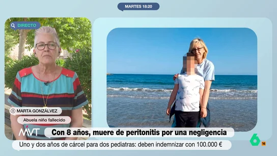 "Es irrisoria, me hace sentir que no valemos nada": la abuela del menor fallecido por negligencia médica critica la sentencia "Es irrisoria, me hace sentir que no valemos nada": la abuela del menor fallecido por negligencia médica critica la sentencia