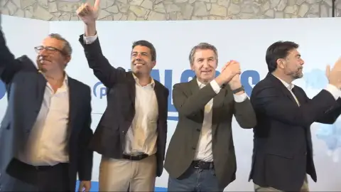 Carlos Mazón y Alberto Núñez Feijóo, juntos en un acto en Alicante Carlos Mazón y Alberto Núñez Feijóo, juntos en un acto en Alicante