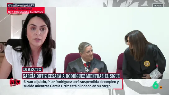 Ángela Martialay ve un cúmulo de indicios contra el fiscal: "Se ha demostrado que no devolvió el terminal de comunicación" Ángela Martialay ve un cúmulo de indicios contra el fiscal: "Se ha demostrado que no devolvió el terminal de comunicación"