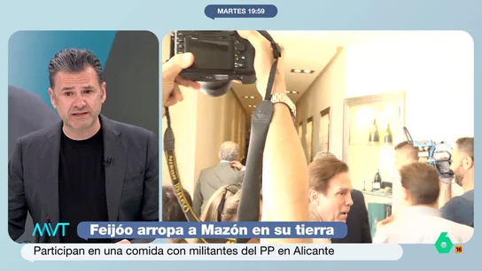 Iñaki López, al ver a Feijóo con Mazón: “Acaba de unir su futuro al de uno de los presidentes más discutidos de la democracia” El líder popular ha acudido a un acto de su partido en Alicante donde se ha reunido con Carlos Mazón. Feijóo ha dado su respaldo al presidente de la generalitat.