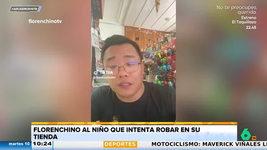 El enfado de 'FlorenChino' con el niño que intenta robar en su tienda: El enfado de 'FlorenChino' con el niño que intenta robar en su tienda: