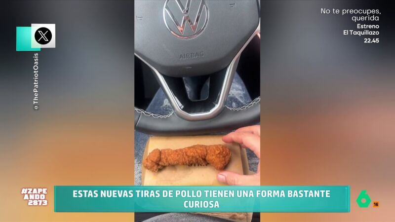 La curiosa forma de unos nuggets de pollo: "¿Puede ser que alguien se equivocara con la última letra?"