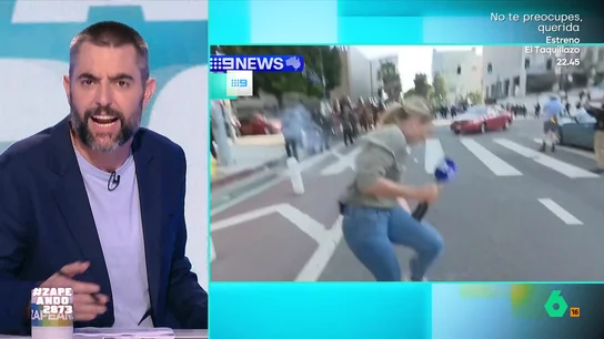 Dani Mateo, sobre el pelotazo a la periodista en Los Ángeles: "Ella está bien, el que no está bien es el anormal del policía" Dani Mateo, sobre el pelotazo a la periodista en Los Ángeles: "Ella está bien, el que no está bien es el anormal del policía"