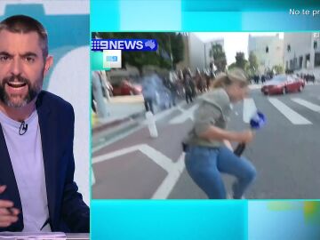 Dani Mateo, sobre el pelotazo a la periodista en Los Ángeles: "Ella está bien, el que no está bien es el anormal del policía"