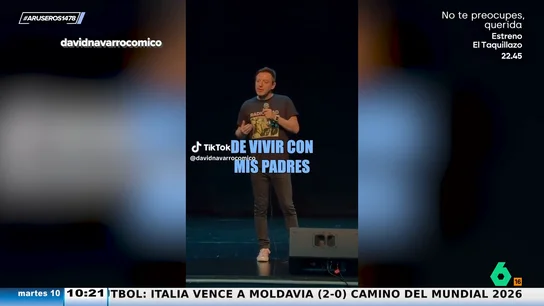 David Navarro confiesa qué era lo peor de vivir con los padres: "Cuando ponías una película y..." David Navarro confiesa qué era lo peor de vivir con los padres: "Cuando ponías una película y..."