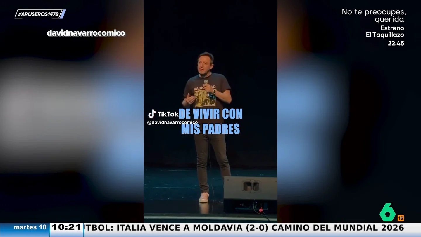 David Navarro confiesa qué era lo peor de vivir con los padres: "Cuando ponías una película y..." David Navarro confiesa qué era lo peor de vivir con los padres: "Cuando ponías una película y..."