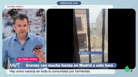 Iñaki López bromea con dormir en el plató por la granizada en Madrid: "Quemamos el decorado de 'La Roca' y nos calentamos con eso" Iñaki López bromea con dormir en el plató por la granizada en Madrid: "Quemamos el decorado de 'La Roca' y nos calentamos con eso"