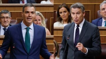Pedro S&aacute;nchez y Alberto N&uacute;&ntilde;ez Feij&oacute;o