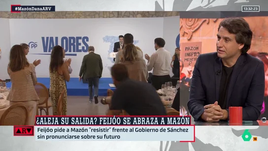 Lluís Orriols señala los dos motivos por los que Mazón sigue siendo presidente: "O Feijóo no quiere relevarle o no puede" Lluís Orriols señala los dos motivos por los que Mazón sigue siendo presidente: "O Feijóo no quiere relevarle o no puede"