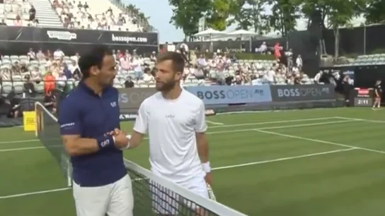 Fabio Fognini y Corentin Moutet Fabio Fognini y Corentin Moutet