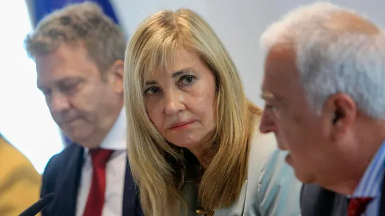 La presidenta del Tribunal Supremo y del Consejo General del Poder Judicial, Isabel Perelló, durante la inauguración de las XXXIII Jornadas de Magistrados/as Jueces/zas Decanos/as de España. La presidenta del Tribunal Supremo y del Consejo General del Poder Judicial, Isabel Perelló, durante la inauguración de las XXXIII Jornadas de Magistrados/as Jueces/zas Decanos/as de España.