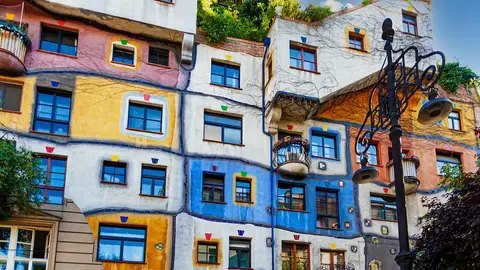 Hundertwasserhaus en Viena Hundertwasserhaus en Viena