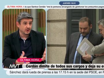 Alfonso Pérez Medina, tras escuchar a Koldo hablar con Santos Cerdán de sobres: "Esto nos recuerda a la caja B del PP"