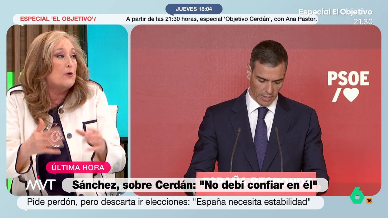 Elisa Beni, tras la comparecencia de Sánchez: "Es una burla salir a pedir perdón y decir que no sabía nada"