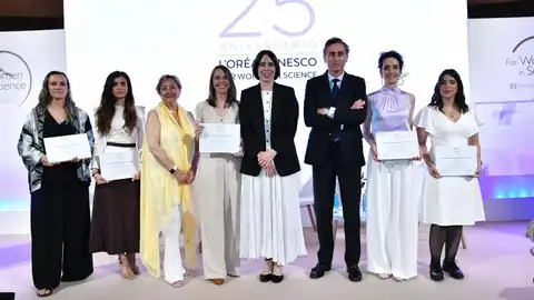 Foto de las ganadoras de la última edición de los premios L'Oréal-Unesco Foto de las ganadoras de la última edición de los premios L'Oréal-Unesco