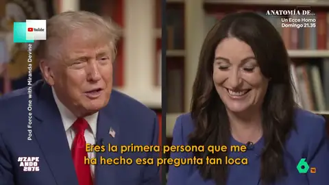 Trump desvela que tocaba la flauta y Quique Peinado ve parecido con el flautista de Hamelin: "A él también le sigue la gente atontada" Donald Trump desvelaba en el podcast 'Pod Force One' que durante un tiempo tocó la flauta. Una revelación que invita a Zapeando a recordar sus mejores momentos con Melania con la BSO de 'Titanic', con flauta.