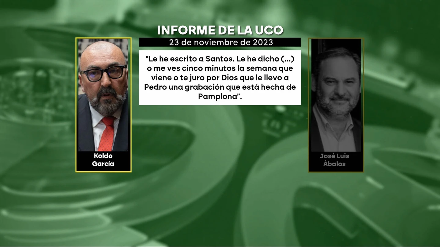 Mensaje de Koldo a Ábalos Mensaje de Koldo a Ábalos