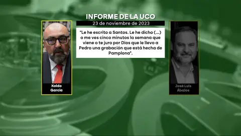 Mensaje de Koldo a Ábalos Mensaje de Koldo a Ábalos