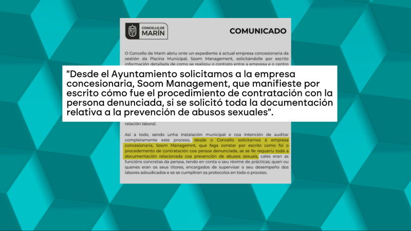 El comunicado del Ayuntamiento de Marín. 